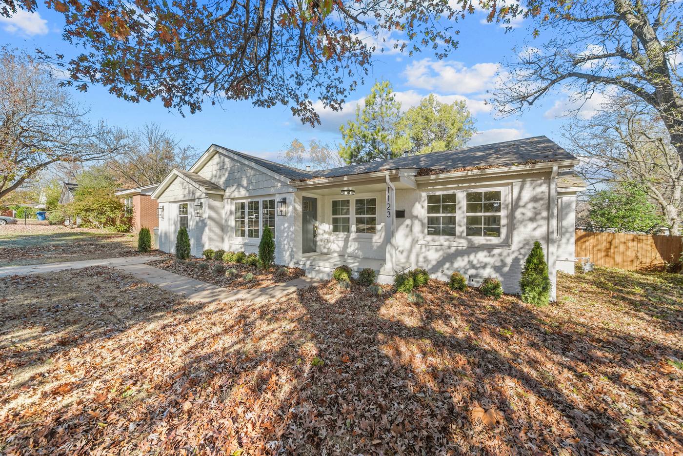 1123 W Brooks exterior after renovation
